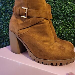 Brown Suede Ankle Boots